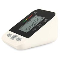 USB Charging Wrist Blood Pressure Monitor Digital Automatic Measure Blood Pressure with Large LCD Display,White