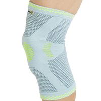 Neotech Care Knee Brace Sleeve (1 Unit) - Patella Silicone Ring Pad - Flexible Spring Hinge - Light, Elastic & Breathable Fabric - for Men, Women, Youth - Right or Left - Grey (Size XL)