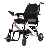 Chunse Electric Wheelchair, Foldable Elderly Disabled Aid Car Elderly Intelligent Compact Automatic Portable Lightweight Scooter