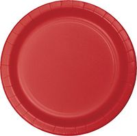 Creative Converting 75-Count Value Pack Paper Dinner Plates, Classic Red - 483548B