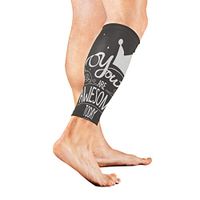 Anyangquji You are Awesome Today' Quote Sports Calf Compression Sleeve Strong Calf Support for Runners(1 Pair)