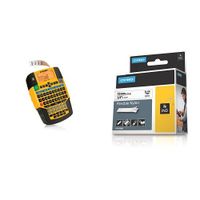 DYMO RHINO 4200 Label Maker (1801611) with Industrial Labels for  LabelWriter and Industrial Label Makers, Black on White, 3/4", 1 Roll