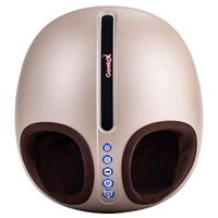 Giantex Shiatsu Foot Massager Machine with Deep-Kneading Air Compression & Heat,3-Different Intensity Heel Massage Rolling for Home or Office Use Auto-Off Timer Removable Cover Foot Massagers (Gold)