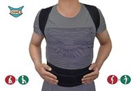 ZSZBACE Adjustable Back Posture Corrector Brace for Women Men Kids Improve Bad Posture, Thoracic Kyphosis, Shoulder Alignment, Upper Back Pain Relief (Black) S-XXL (M)