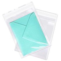 Spartan Industrial || 200 Count - 6” X 9” Self Seal Clear Cello Cellophane Resealable Poly Bags for Jewelry, Cards, Photos, Envelopes (More Sizes Available) - Reinforced