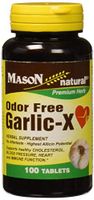 Mason Vitamins Garlic X Ordor Free Tablets, 60 Count