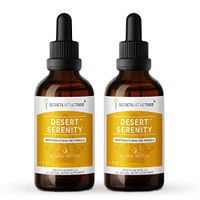 Secrets Of The Tribe - Desert Serenity, Herbal Supplement Blend Drops Alcohol Liquid Extract, Adaptogen/Stress-Free Formula (2x4 fl oz)
