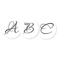 Brush Initial Envelope Seals