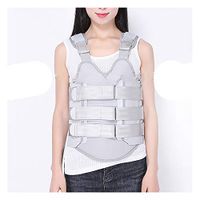 Medical Thoracolumbar Support Spine Lumbar Support Adjustable Thoracolumbar Fixation Brackets Fracture Brace Support for Men Women Rehabilitation,XL