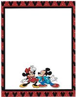 Mickey & Minnie Mouse Dancing Stationery Printer Paper 26 Sheets