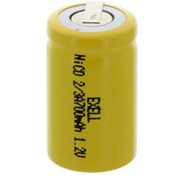 Exell 2/3A Size 1.2V 700mAh NiCD Rechargeable Battery with Tabs for meters, radios, hybrid automobiles, high power static applications (Telecoms, UPS and Smart grid), radio controlled devices