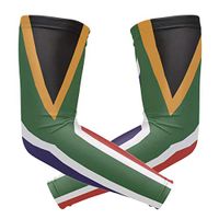 Anyangquji South African Flag Arm Sleeve Protectiv for Man Elbow Brace for Arthritis (1 Pair)