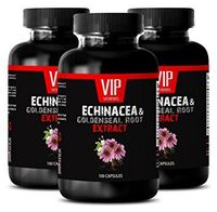 antioxidant Health - Echinacea & Goldenseal Root 300MG - Immune Natural - 3 Bottles (300 Capsules)