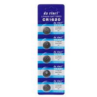 Sixsons 5 Pcs Button Cell Battery CR1620 3V Lithium Battery Round Coin Cell Battery For Watch Clocks Controllers Toys High Energy Density Household Battery Alkaline Battery