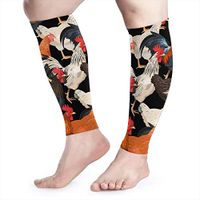 Calf Compression Sleeves 1 Pair Colorful Hens Sport Elasticity Calf Compression Socks for Men & Women