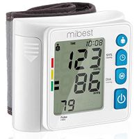 MIBEST Wrist Blood Pressure Monitor - BP Cuff Meter with Display - Blood Pressure Machine up 5.3"-8.5" Wrists - Blood Pressure Tester Kit with Case - Blood Pressure Gauge with Memory