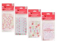 Valentine Themed Treat Bags with Zip-Seal (40)