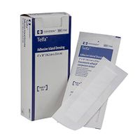Adhesive Dressing Telfa 4 X 14 Inch Telfa Pad / NonWoven Rectangle White Sterile