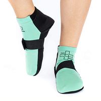 Cold/Hot Therapy Socks - 6 Gel Packs/Pair - Compression Strap Plantar Faciitis - Arch Support - Foot Pain Relief - Neuropathy - Achilles - Storage Bag – for Woman/Man - Foot Health (Small/Medium)