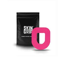 SKIN GRIP Insulet Omnipod Adhesive Patch 20-Pack | Pre-Cut CGM Patches | Premium Constant Glucose Monitor Protection | Waterproof Tape - Pink