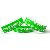 My Silicone Band Personalized Tags for Water Bottles (Lime, Single)
