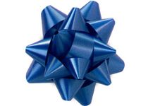 Pack Of 48, Medium Solid Royal Star Poly Gift Bows 3-1/2" x 13 Loops Made In Usa