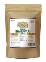 Just Jaivik 100% Organic Shatavari Powder, USDA Organic, 1/2 Pound / 227g, Asparagus Racemosus, Rejuvenative for Vata and Pitta That Promotes Vitality and Strength.