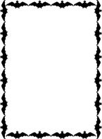Halloween Bats Stationery Printer Paper 26 Sheets