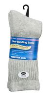 J.T. Foote - Non Binding Diabetic Socks Crew Mens 3pk - Heather Size 10-13
