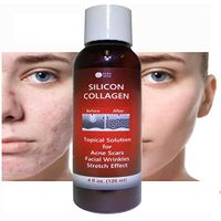 Scars Skin Blemish SILICON & COLLAGEN Gel Ultra Stretching Tensor Effect Indented Atrophic Rolling Pitted. (Not Keloid or Hypertrophic) 4 oz. ALKAVITA