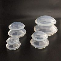 Tiktalk Silicone Cupping Therapy Sets Vacuum Cupping Therapy Cups Kit for Massage Facial Back Pain Relief,4 Cups