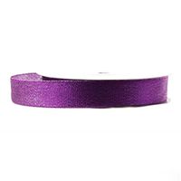 Christmas Ribbon Rolls - Satin Grosgrain Organza Metallic Taffeta Tie Bow Making Gift Wrapping Decor (Metallic Taffeta 5/8" x 25y, Purple)