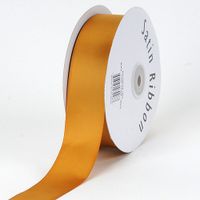 BBCrafts Old Gold Satin Ribbon Single Face 1/4 inch 100 Yards