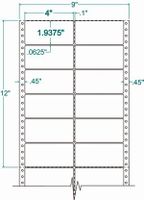 Compulabel Pinfeed Labels Fanfold Permanent Adhesive, 4" x 1 15/16", White (120453)