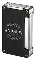 Personalized Visol Camino Matte Black Torch Flame Lighter - Groomsman Variants (Groomsman 4)