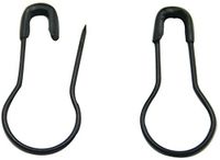 500pcs 0.8" Metal Gourd Pin/Bulb Pin/Safety Pins/Clothing Tag Pins Bulb Pin/Calabash Pin Bead Needle Pins DIY Home Accessories (Black)