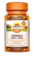 Sundown A 2400 Mcg 8000 Iu Softgels, 100 Count (Packaging May Vary)