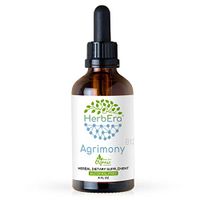Agrimony B120 Alcohol-Free Herbal Extract Tincture, Organic Agrimony (Agrimonia Eupatoria) Dried Herb (4 fl oz)