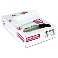 Jaguar Plastics RH3037S 20-30 Gallon 30-Inch by 37-Inch 16-Mic Natural HDPE Can Liner (Case of 500)
