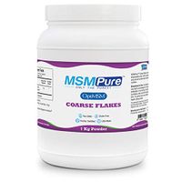Kala Health MSMPure Coarse Powder Flakes, Organic Sulfur Crystals, 99.9% Pure Distilled MSM Supplement, Made in The USA, 2.2 lbs