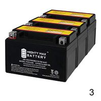 Mighty Max Battery YTX7A-BS Battery Replaces SYM Super Duke 125 2000-2001 - 3 Pack Brand Product