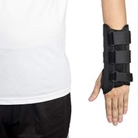 Wrist Support Brace, Adjustable Wrist Guards Immobilizer Splint for Carpal Tunnel, Arthritis, Tendonitis, Sprain and Strain Medium-Left