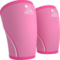 Nordic Lifting Knee Sleeves (1 Pair) Support & Compression for The Best Squats, 7mm Neoprene (XXL, Pink)