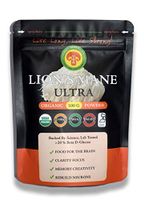 Organic Lion's Mane Mushroom Extract Powder, Adult Strength 100 Gram / 2 Month Supply, Memory, Focus, Concentration, Nootropic Brain Supplement, Immune System Booster, Nerve Health, Hericium Erinaceus