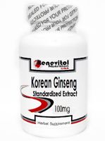 Korean Ginseng Standardized Extract 100mg 100 Capsules ~ Renevitol