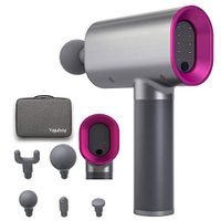 Yajuhoy Portable Massage Gun | 5 Speeds | Quiet,Percussion, Handheld Fascia Gun | Athlete Recovery, Muscle Soreness, Back, Body & Foot Stiffness, Deep Tissue Therapy Relaxation