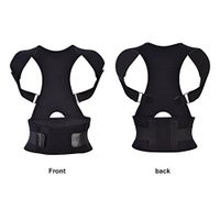 Posture Corrector for Women & Men，Acogedor Best Back Brace-Fully Adjustable Support Back for Lower and Upper Back Pain，Humpback Corrector(M-35.43inch (Waist Length)-Black)