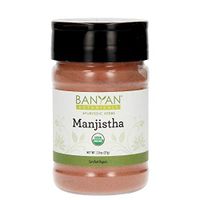 Banyan Botanicals Manjistha Powder, Spice Jar - USDA Organic - Rubia cordifolia - Cleanses The Blood & Lymph - Ayurveda