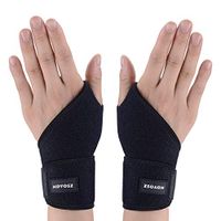 HDYOSZ Carpal Tunnel Wrist Brace, 1 Pair Adjustable Wrist Compression Wrap for Sprains, Wrist Tendonitis, Pain Relief, Injury Recovery Fit for Both Left Hand and Right Hand