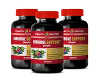 Immune System Health - Immune Support Complex 1550MG - Natural ANTIOXIDANT Formula - Grape Seed Green Tea - 3 Bottles 180 Capsules